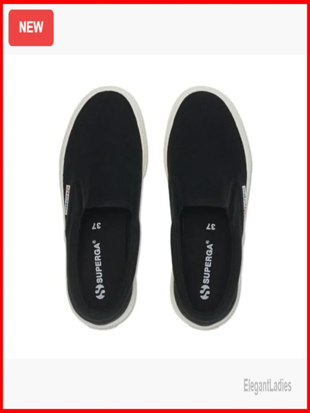 Platform Slip-On Sneakers with Wedge Sole, Cotton Canvas
